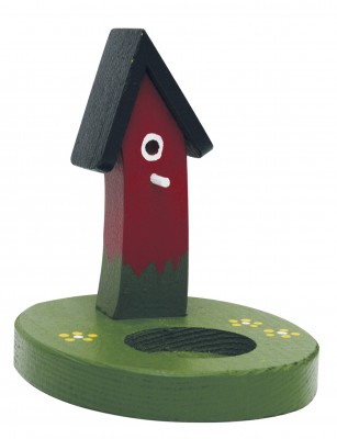 Teelicht Minivilla, rot