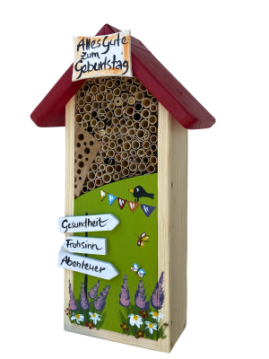Insektenhaus - Insektenhotel "Alles Gute zum Geburtstag"