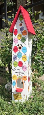 Villa Groß "Luftballon" weiss - personalisiert