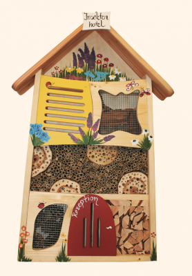 Insektenhaus "Insektenhotel bemalt" groß