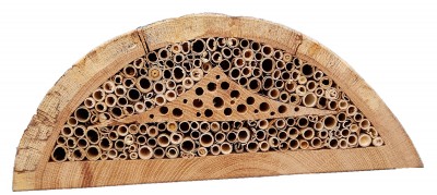 Bienenhotel Rustikal halb "Spitze"