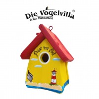 Nistkasten Niststube Muschel "Grüße von..." - personalisierbar Nistkasten Niststube Muschel "Grüße von..." - personalisierbar