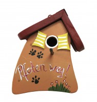 Nistkasten - Nistmini Pfoten weg orange Nistkasten - Nistmini Pfoten weg orange