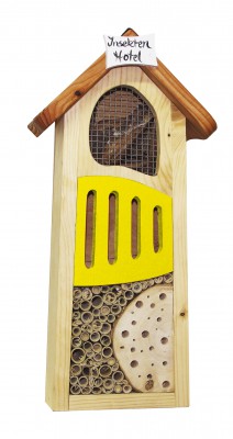 Insektenhotel, gelb