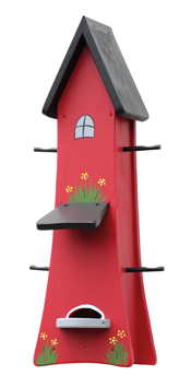 Futterturm groß leuchtrot