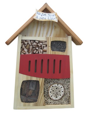 Insektenquartier Für flotte Bienen & süße Käfer rot