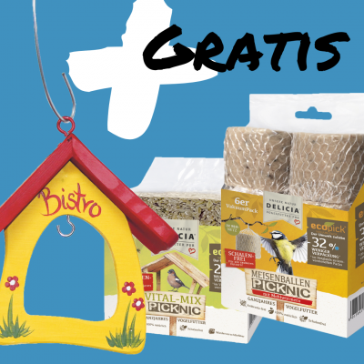 BONUS ARTIKEL Minibistro gelb + VITAL-MIX PICKNIC + MEISENBALLEN