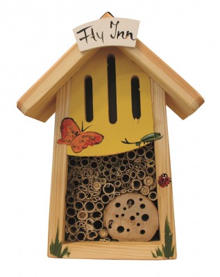 Insektenhaus "Insektenhotel Mini Fly Inn" bemalt