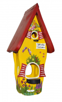 Kombiniertes Vogelhaus - Minivilla 1 Gartenzauber Betreutes Wohnen gelb Kombiniertes Vogelhaus - Minivilla 1 Gartenzauber Betreutes Wohnen gelb