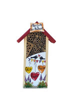 Insektenhaus - Insektenhotel "Alles Gute zur Hochzeit" in weiß Insektenhaus - Insektenhotel "Alles Gute zur Hochzeit" in weiß