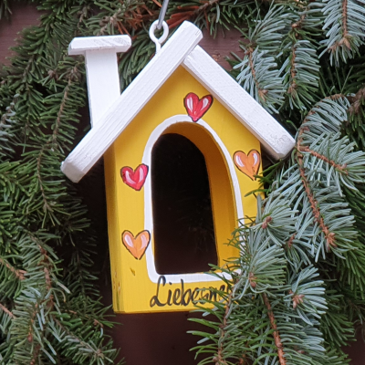 Futterhaus Berghütte Mini - "Liebesnest"