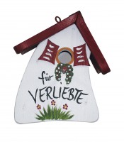 Nistkasten - Nistmini für Verliebte weiß Nistkasten - Nistmini für Verliebte weiß