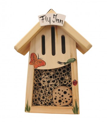 Insektenhaus "Insektenhotel Mini Fly Inn" bemalt