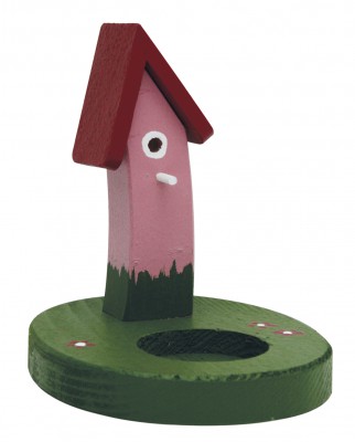 Teelicht Minivilla, rosa