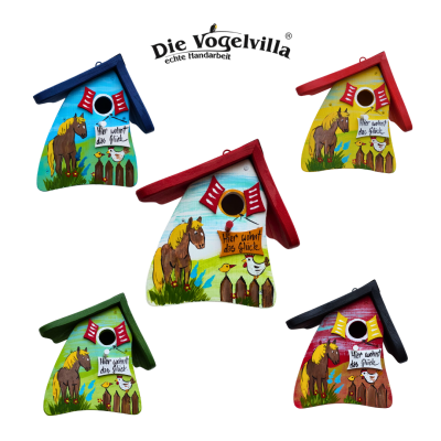 Nistkasten - Nistmini "Hier wohnt das Glück"