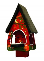 Futterhaus mit Silo - Futtervilla klein Tiere des Waldes Futterhaus mit Silo - Futtervilla klein Tiere des Waldes