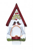 Futterhaus mit Silo - Futtervilla mini Hobbit Mistelzweig Futterhaus mit Silo - Futtervilla mini Hobbit Mistelzweig