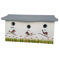 Vorschau: Nisthaus Spatzenstall Wandmontage Vorschau: Nisthaus Spatzenstall Wandmontage