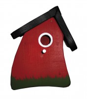 Nistkasten - Nistmini Tulpe Wandmontage Nistkasten - Nistmini Tulpe Wandmontage