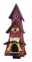 Kombiniertes Vogelhaus "Spatzenturm Generation Wohnen" Rot Kombiniertes Vogelhaus "Spatzenturm Generation Wohnen" Rot