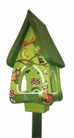 Futterhaus mit Silo - Futtervilla mini Tiere des Waldes kiwigrün Futterhaus mit Silo - Futtervilla mini Tiere des Waldes kiwigrün