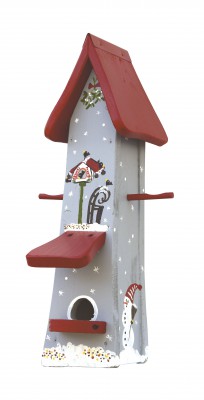 Futtertürmchen spezial - Winterzauber - grau