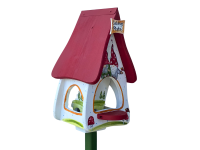 Red Carpet Studios Vogelhaus Als Weiße Kirche – 52,1 Cm Lang – Mit Aufhängeseil Für Meisen, Kleiber & Co.