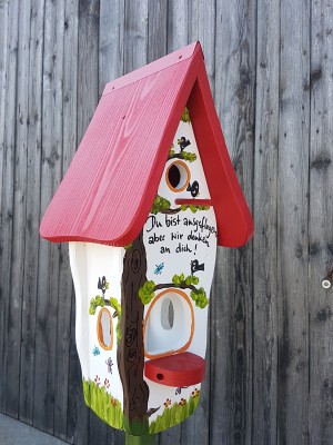 Kombiniertes Vogelhaus - Minivilla 1 Zum Abschied