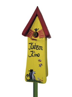 Nisttürmchen Katzenkino Gelb