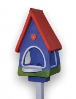 Futterhaus mit Silo - Futtervilla klein Klassik Futterhaus mit Silo - Futtervilla klein Klassik